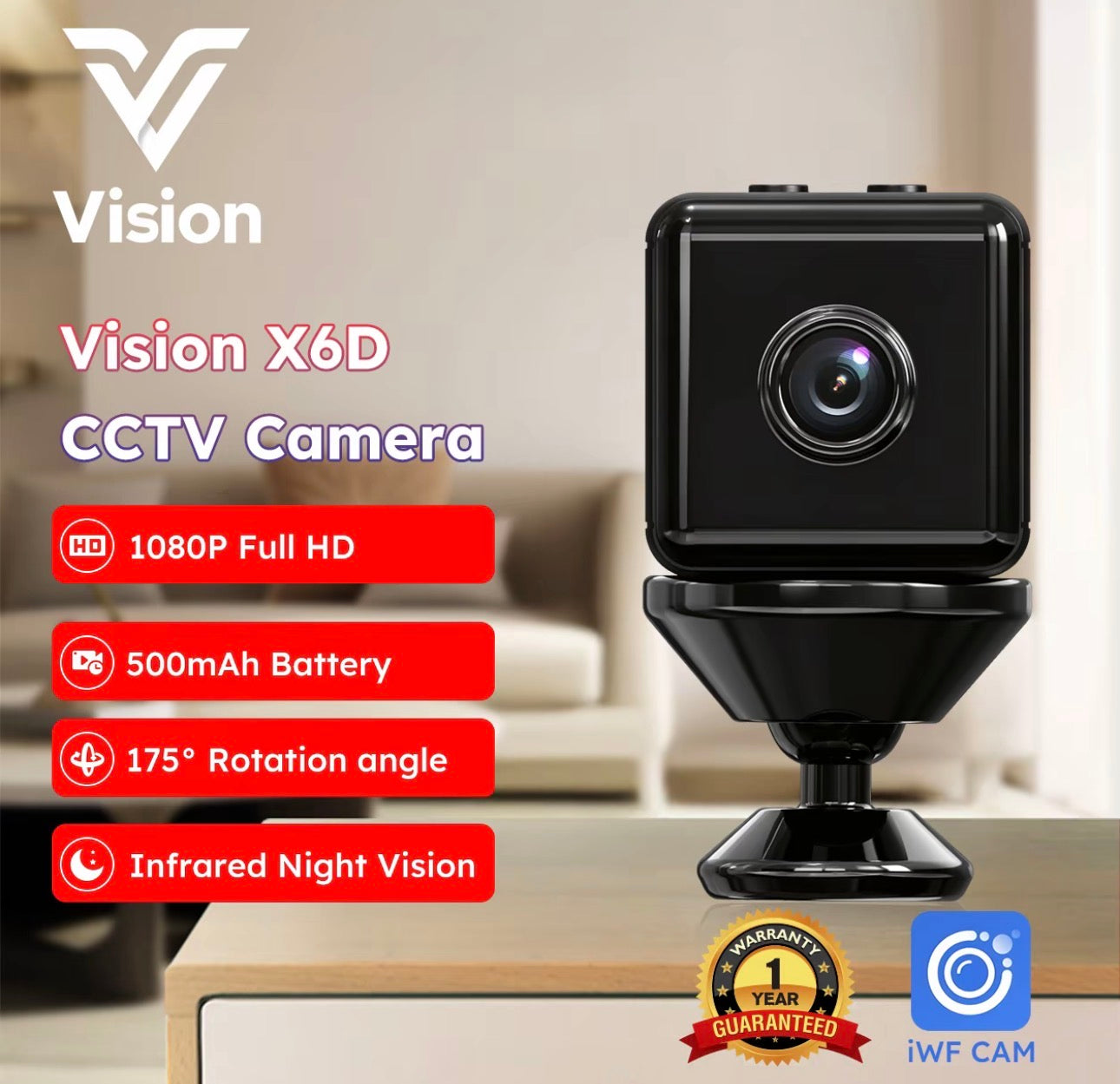 Vision X6D Wireless Mini Cam